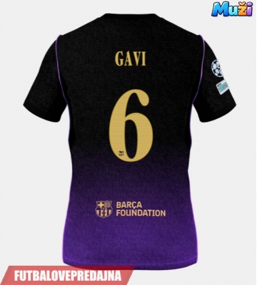 Lacne Muži Futbalové dres Barcelona Paez Gavi #6 2026-27 Krátky Rukáv - Preč
